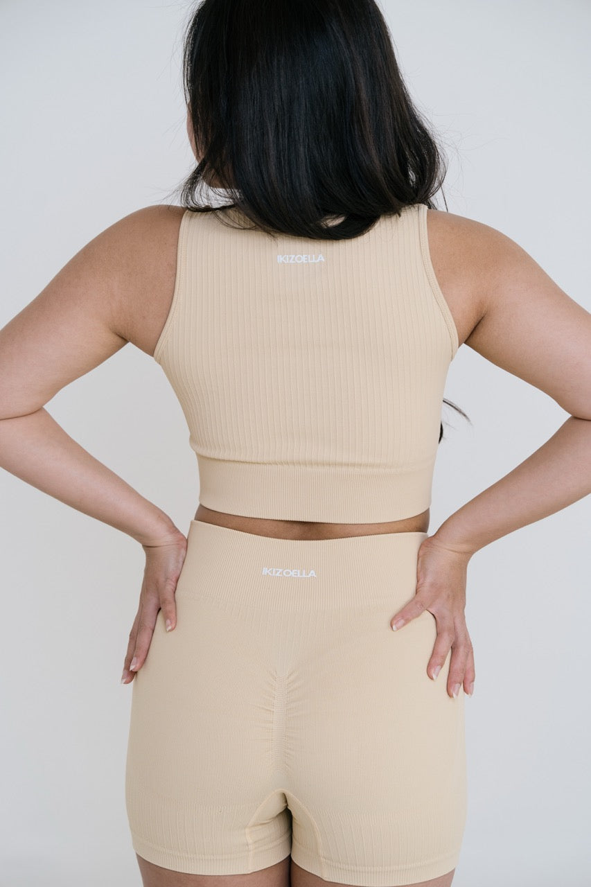 Ribbing Double Zip Top